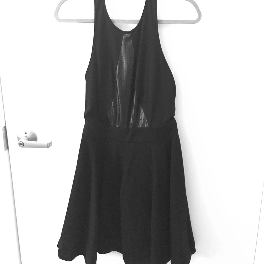 Black halter dress